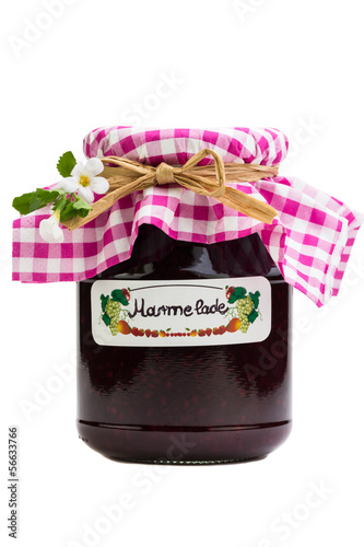 Photo: Glas mit selbstgemachter Marmelade Glas mit selbstgemachter Marmelade