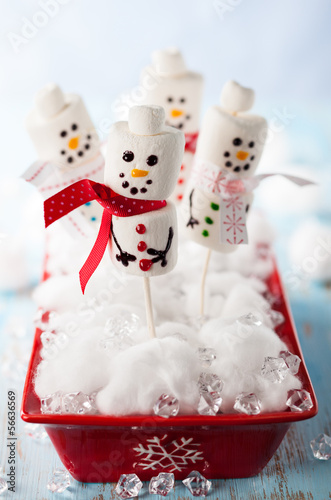 Photo: marshmallow snowmen marshmallow snowmen