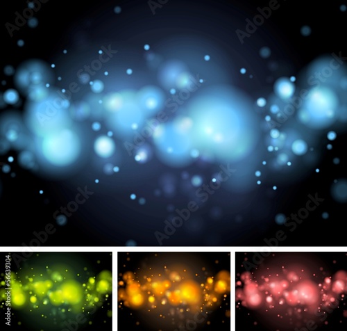 Vector: Colorful shiny vector lights Colorful shiny vector lights
