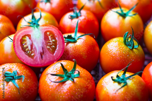 Photo: red tomatoes background red tomatoes background
