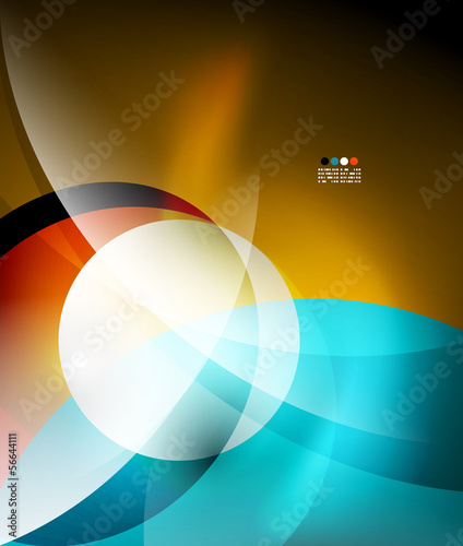 Vector: Lights and waves abstract background Lights and waves abstract background