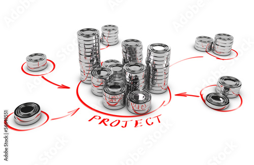 Illustration: Collaborative Finance, Crowdfunding Collaborative Finance, Crowdfunding