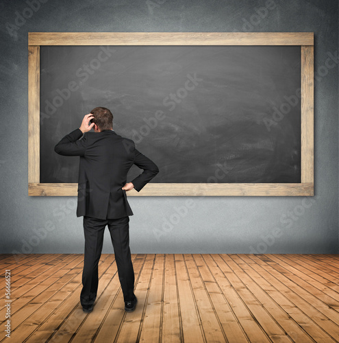 Photo: Man at the Blackboard Man at the Blackboard