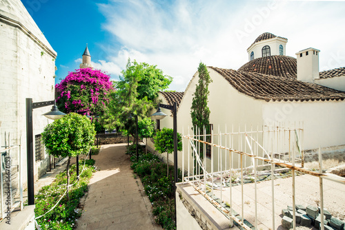 Photo: Street of old traditional turkish houses of Antalya city. Turkey Street of old traditional turkish houses of Antalya city. Turkey