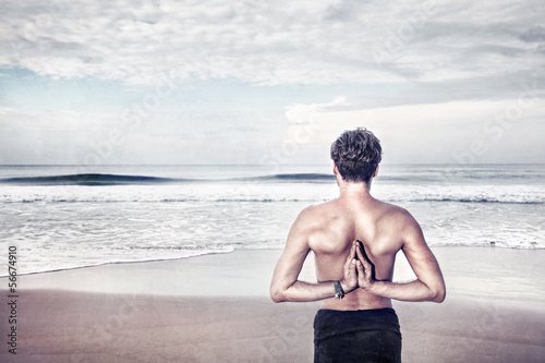 Photo: Namaste behind back Namaste behind back