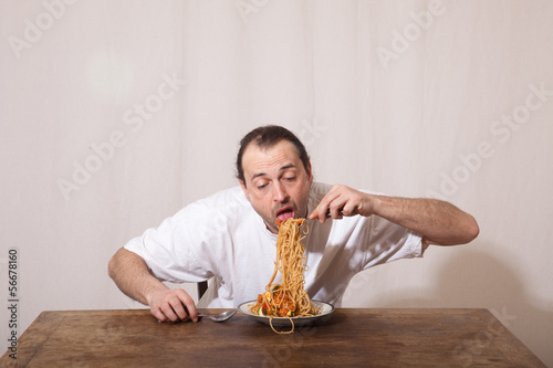 Photo: Spagetti essen Spagetti essen