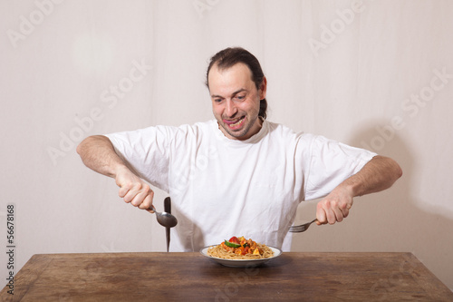 Photo: Spagetti essen Spagetti essen