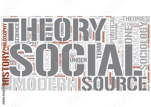 Vector: Social theory Word Cloud Concept Social theory Word Cloud Concept