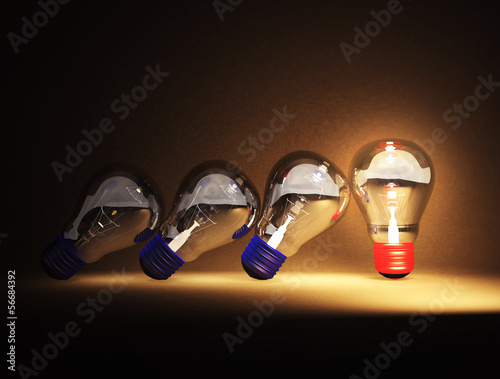 Photo: Light bulb is ideas Light bulb is ideas