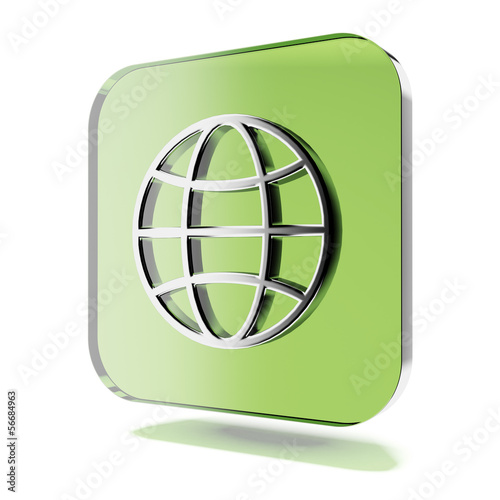 Illustration: World icon World icon