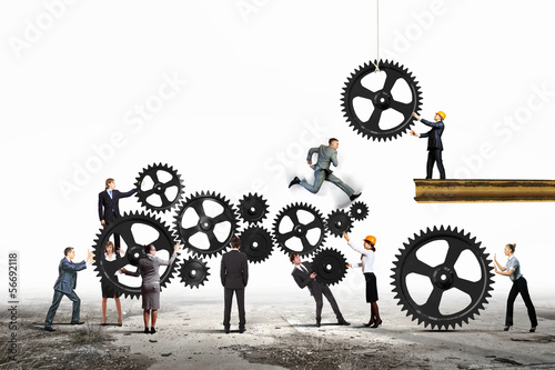 Photo: Teamwork concept Teamwork concept