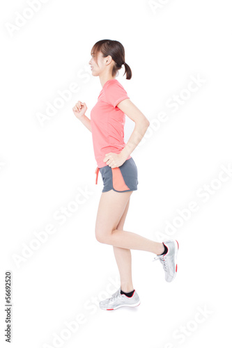 Photo: 走る女性 走る女性