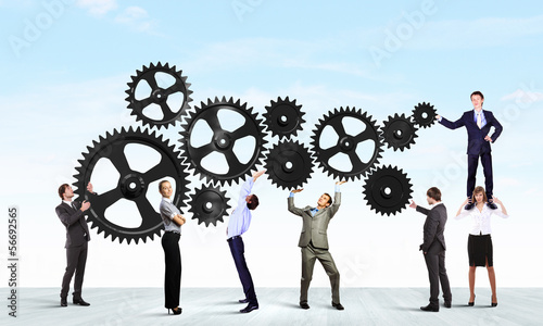 Photo: Teamwork concept Teamwork concept