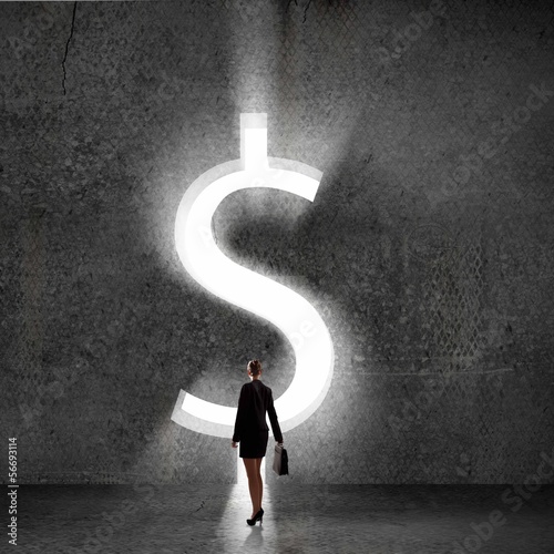 Photo: Businesswoman silhouette Businesswoman silhouette