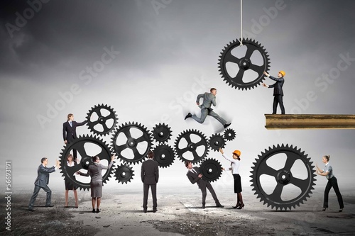 Photo: Teamwork concept Teamwork concept