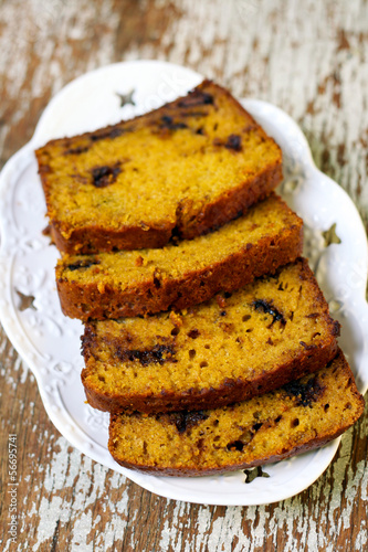 Photo: Pumpkin chocolate chip loaf Pumpkin chocolate chip loaf