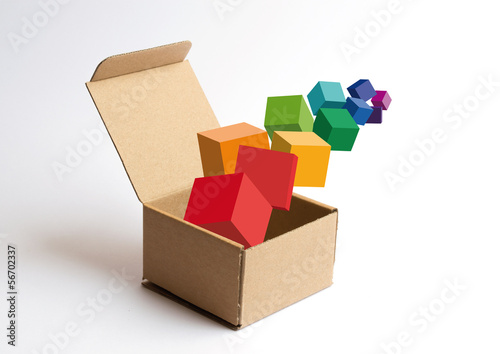Illustration: Cubi nella scatola Cubi nella scatola