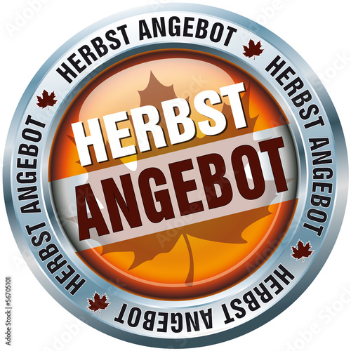 Vector: Button - Herbst Angebot Button - Herbst Angebot