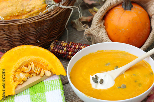 Photo: Kürbiscremesuppe Kürbiscremesuppe