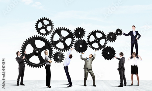 Photo: Teamwork concept Teamwork concept