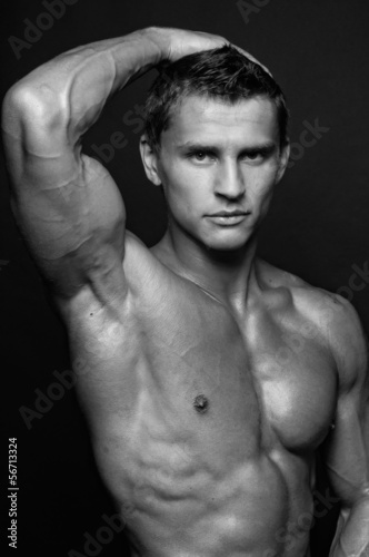 Photo: Сlose-up portrait of young male model Сlose-up portrait of young male model