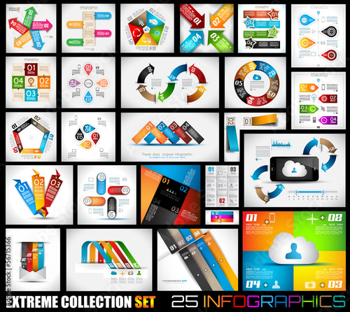 Vector: Extreme Collection of 25 quality Infographics Extreme Collection of 25 quality Infographics