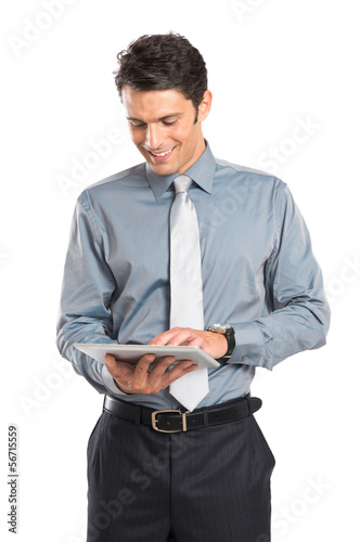 Photo: Businessman Using Digital Tablet Businessman Using Digital Tablet