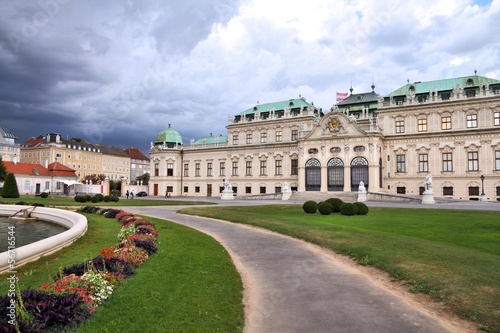 Photo: Belvedere Palace in Vienna, Austria - old landmark Belvedere Palace in Vienna, Austria - old landmark