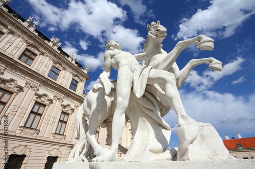 Photo: Belvedere Palace in Vienna, Austria - old landmark Belvedere Palace in Vienna, Austria - old landmark