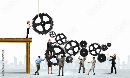 Photo: Teamwork concept Teamwork concept