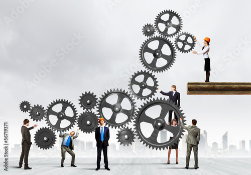 Photo: Teamwork concept Teamwork concept