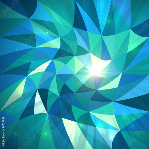 Vector: Bright abstract triangles blue vector background Bright abstract triangles blue vector background