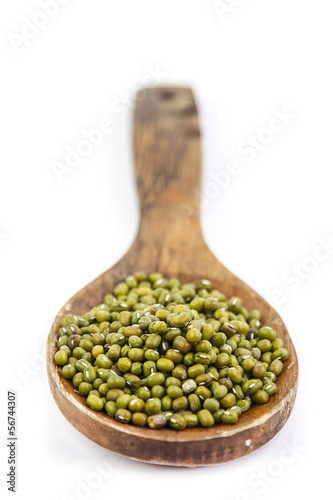 Photo: Mung bean on spoon Mung bean on spoon
