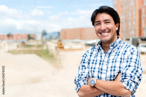 Photo: Man at a construction site Man at a construction site