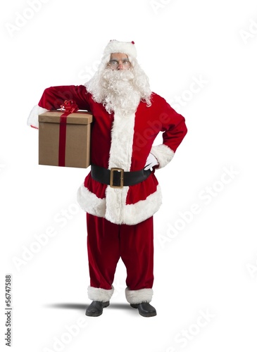Photo: Santa Claus with a present Santa Claus with a present