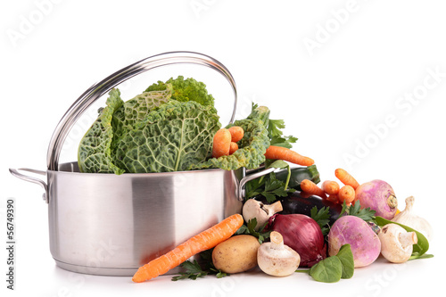 Photo: vegetable and pan vegetable and pan