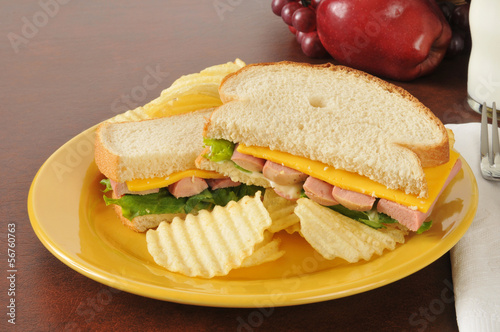 Photo: Vienna sausage sandwich Vienna sausage sandwich