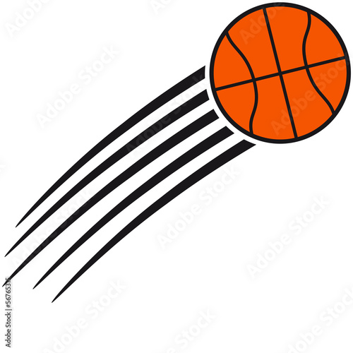 Illustration: Fast Flying Basketball Fast Flying Basketball