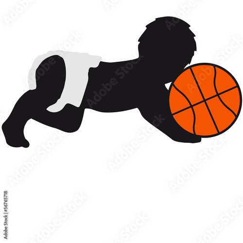 Illustration: Born To Play Basketball Baby Born To Play Basketball Baby