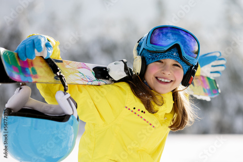 Photo: Ski, skier, winter sports - portrait of young skier Ski, skier, winter sports - portrait of young skier