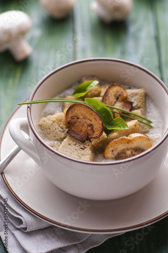 Photo: Mushroom pottage Mushroom pottage