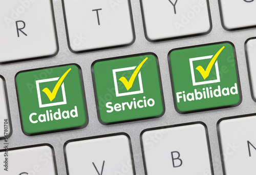 Illustration: Teclado calidad, servicio y fiabilidad Teclado calidad, servicio y fiabilidad