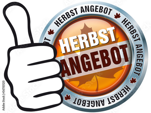 Vector: Button - Herbst Angebot Button - Herbst Angebot