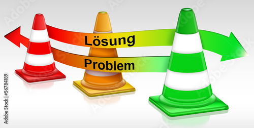 Vector: Pylone, Problem - Lösungsweg - Wegweiser Pylone, Problem - Lösungsweg - Wegweiser