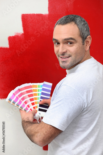 Photo: Painter contrasting colors Painter contrasting colors