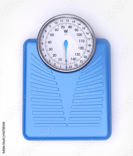 Illustration: Weight scale blue Weight scale blue