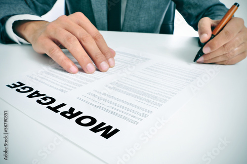 Photo: mortgage loan contract mortgage loan contract