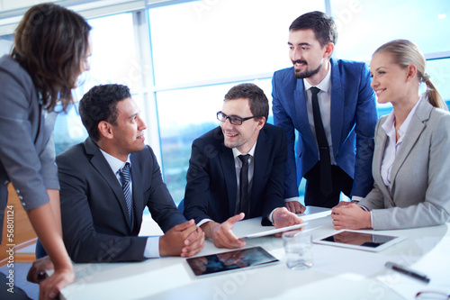 Photo: Discussing ideas Discussing ideas