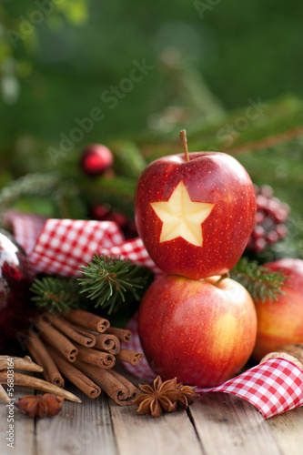 Photo: Weihnachtszeit, Äpfel Weihnachtszeit, Äpfel