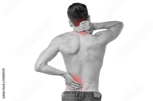 Photo: Sports injury pain towards back Sports injury pain towards back